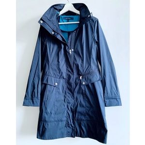 Cole Haan Chic Navy Blue Travel Coat